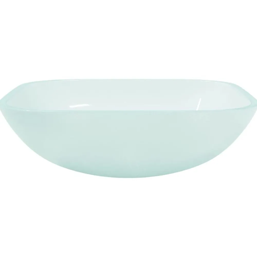 Sanitair & Loodgietersbenodigdheden*vidaXL Wasbak 42x42x14 cm glas Mat