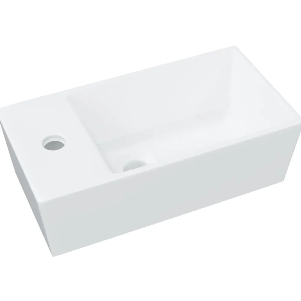 Wasbak 48x25x15 cm keramiek>vidaXL Online