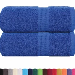 Linnengoed*vidaXL Washandjes FROGN 2 st 30x30 cm 360 g/m² Blauw