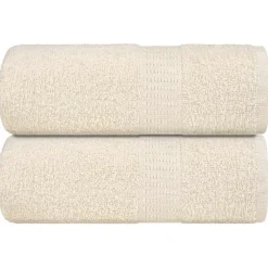 Washandjes FROGN 2 st 30x30 cm 360 g/m² crème>vidaXL New