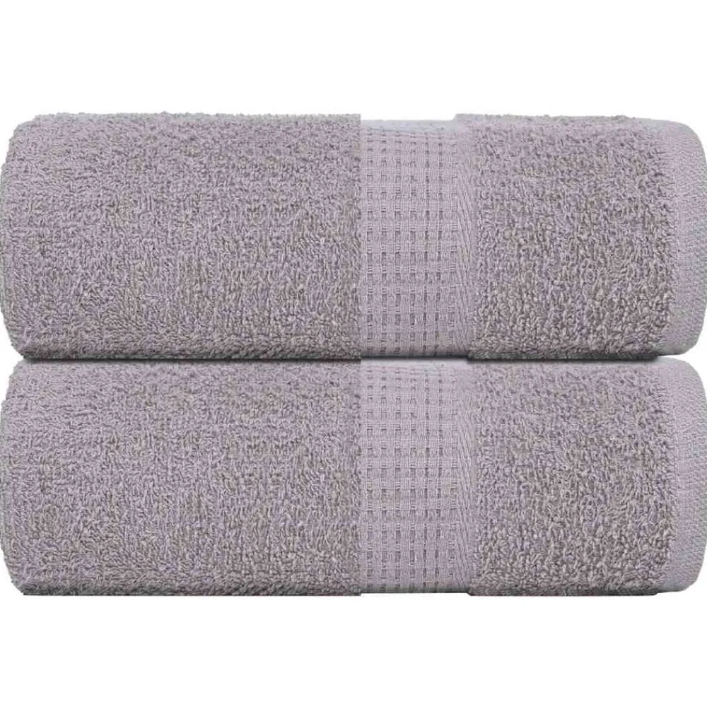 Linnengoed*vidaXL Washandjes FROGN 2 st 30x30 cm 360 g/m² Grijs