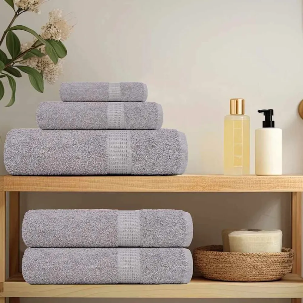 Linnengoed*vidaXL Washandjes FROGN 2 st 30x30 cm 360 g/m² Grijs