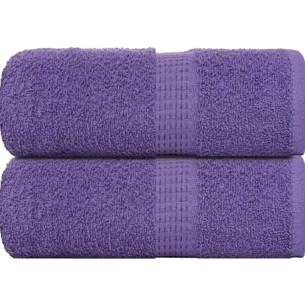 Linnengoed*vidaXL Washandjes FROGN 2 st 30x30 cm 360 g/m² Paars
