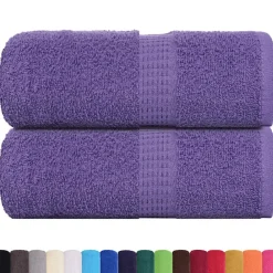 Linnengoed*vidaXL Washandjes FROGN 2 st 30x30 cm 360 g/m² Paars