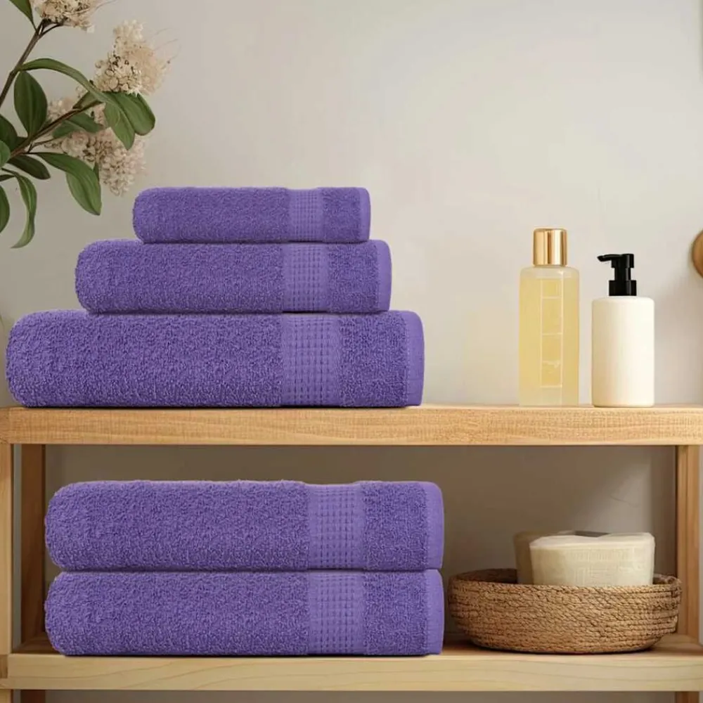 Linnengoed*vidaXL Washandjes FROGN 2 st 30x30 cm 360 g/m² Paars