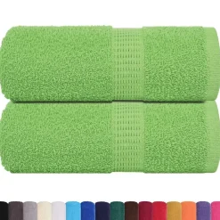 Linnengoed*vidaXL Washandjes FROGN 2 st 30x30 cm 360 g/m² Appelgroen