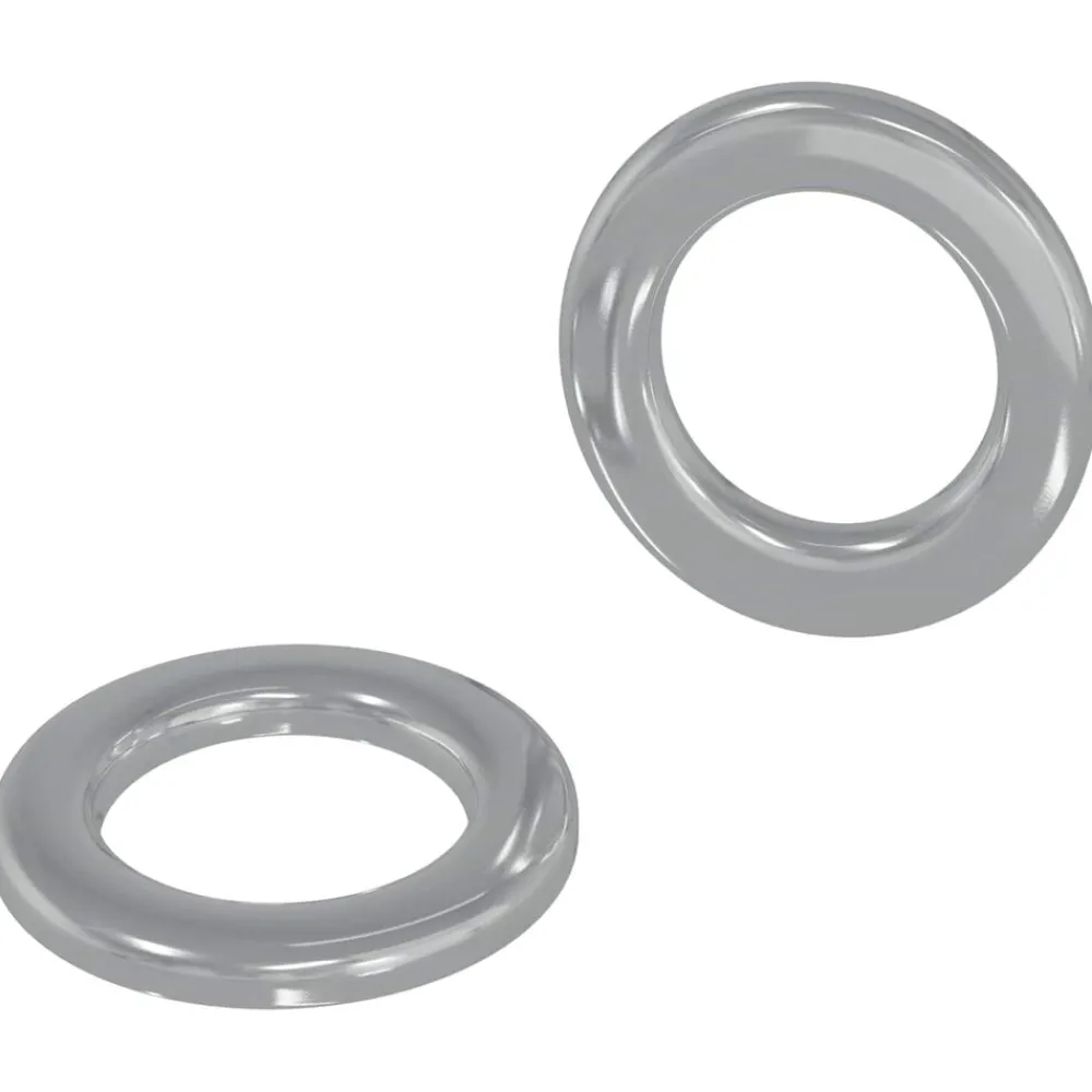 Bouwbeslag*vidaXL Washers 2 pcs Zilver 10 x 10 x 0,8 mm IJzer