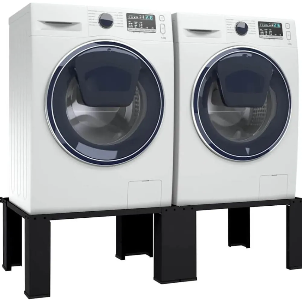 Wasmachine Pedestal 2 pcs 127 x 54,5 x 32,5 cm Staal>vidaXL