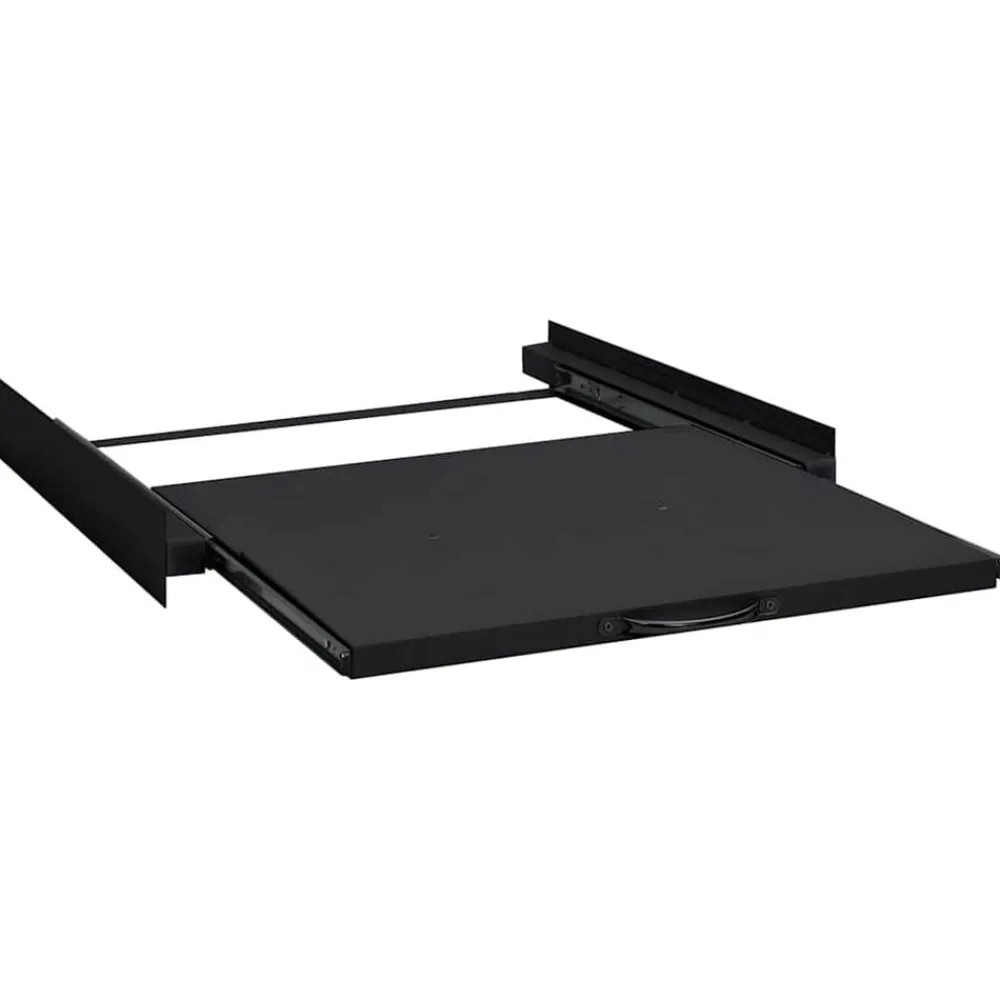Huishoudaccessoires*vidaXL Wasmachine Tussenplank Zwart 60 x 60 x 8 cm Staal