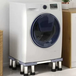 Wasmachinebasis Grijs 67 x 67 x 21,5 cm Roestvrij staal>vidaXL New