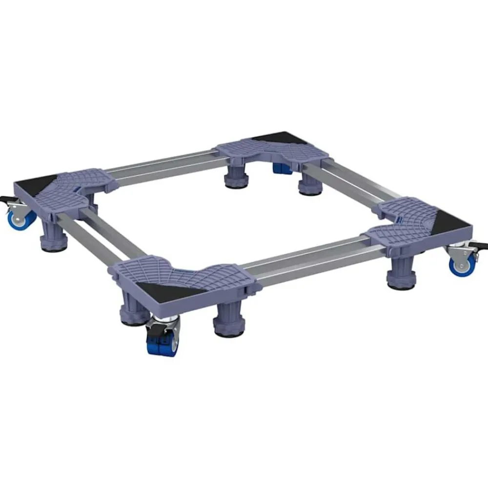 Huishoudaccessoires*vidaXL Wasmachinebasis Grijs 67 x 67 x 12 cm Roestvrij staal