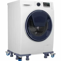 Huishoudaccessoires*vidaXL Wasmachinebasis Grijs 67 x 67 x 12 cm Roestvrij staal