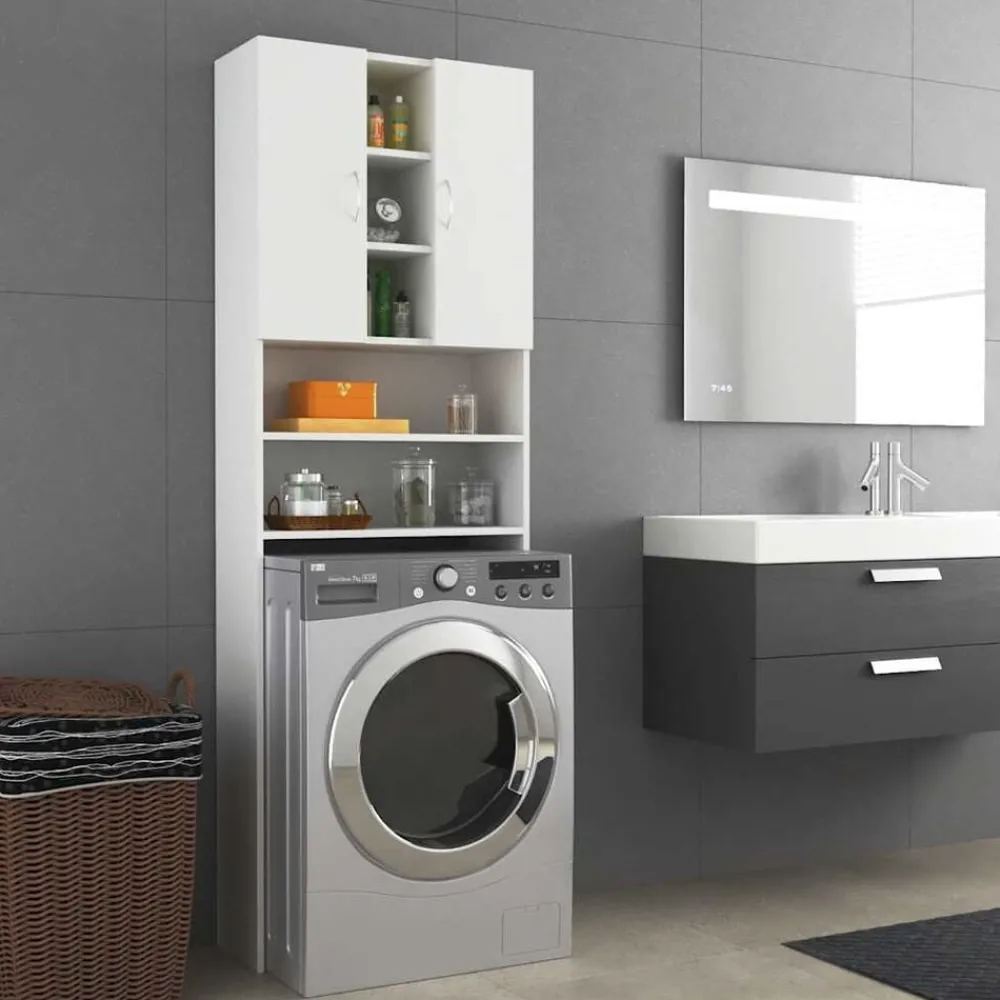 Wasmachinekast 64x25,5x190 cm>vidaXL New