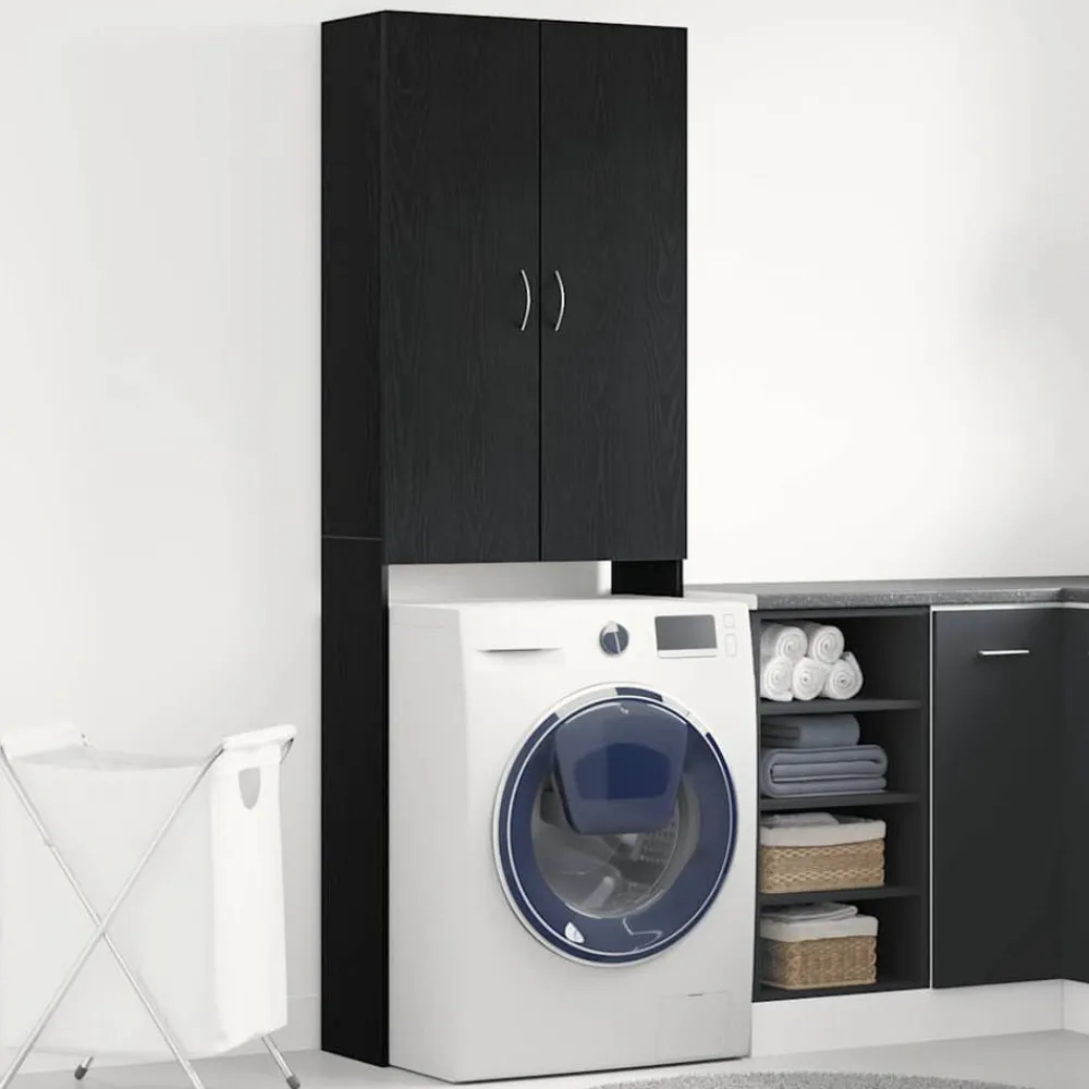 Wasmachinekast 64x25,5x190 cm kleur>vidaXL Clearance