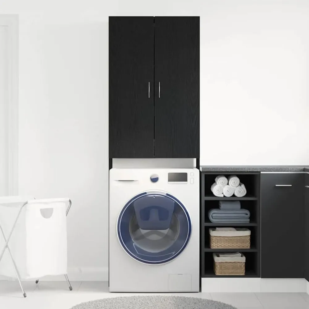 Wasmachinekast 64x25,5x190 cm kleur>vidaXL Clearance