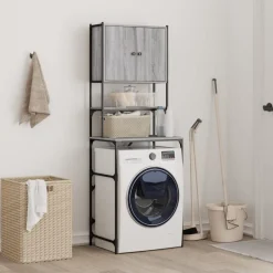 Wasmachinekast 68x48,5x194 cm eikenkleurig><noscript><img width=