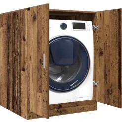 Huishoudaccessoires*vidaXL Wasmachinekast 70,5x71,5x91,5 cm kleurig Oud hout