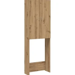 Wasmachinekast 64x25,5x190 cm artisanaal eikenkleur>vidaXL Hot