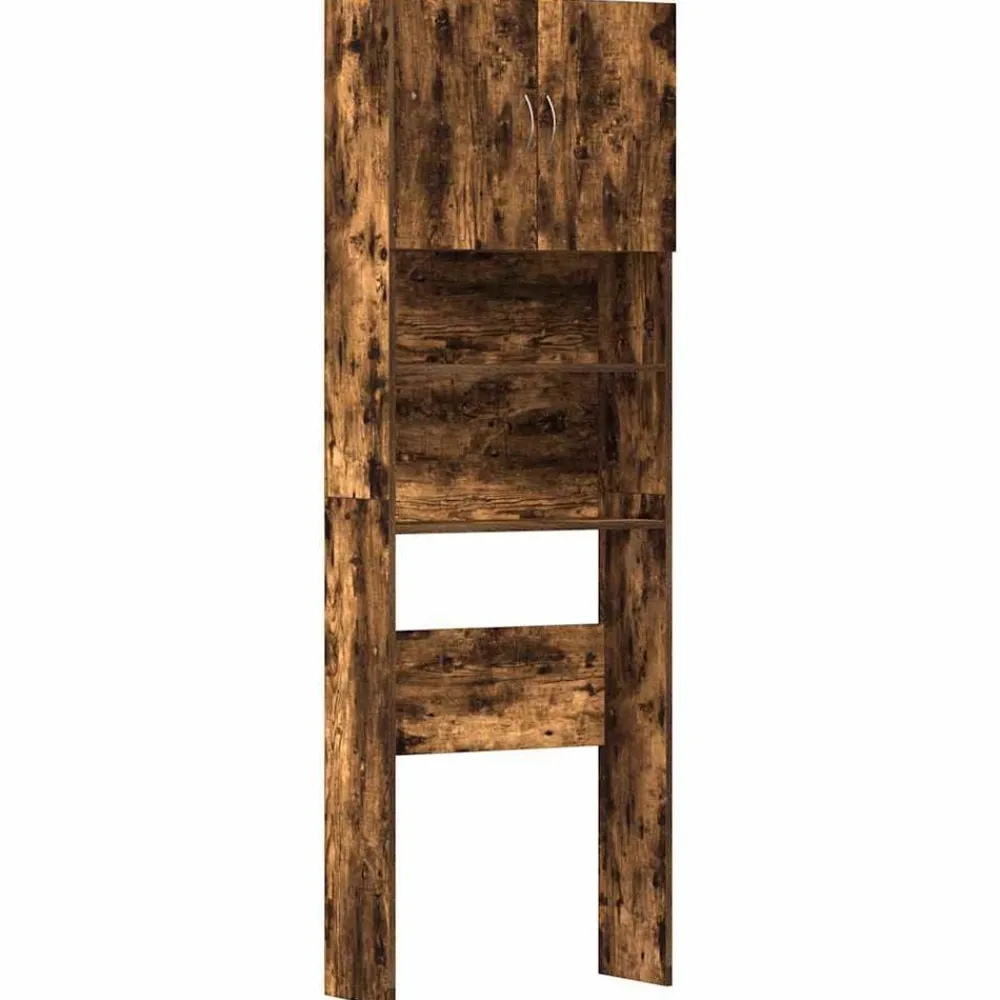 Wasmachinekast 64x24x190 cm bewerkt hout kleurig>vidaXL Outlet