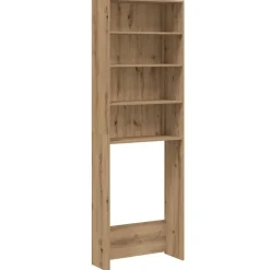 Huishoudaccessoires*vidaXL Wasmachinekast 64x24x190 cm artisanaal eikenkleur artisanaal eikenkleurig