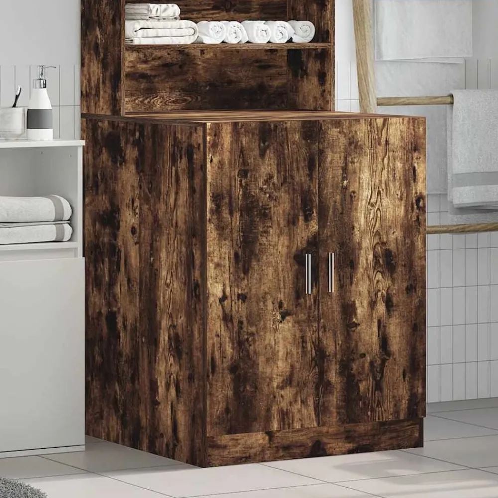 Wasmachinekast 71x71,5x91,5 cm kleurig>vidaXL New