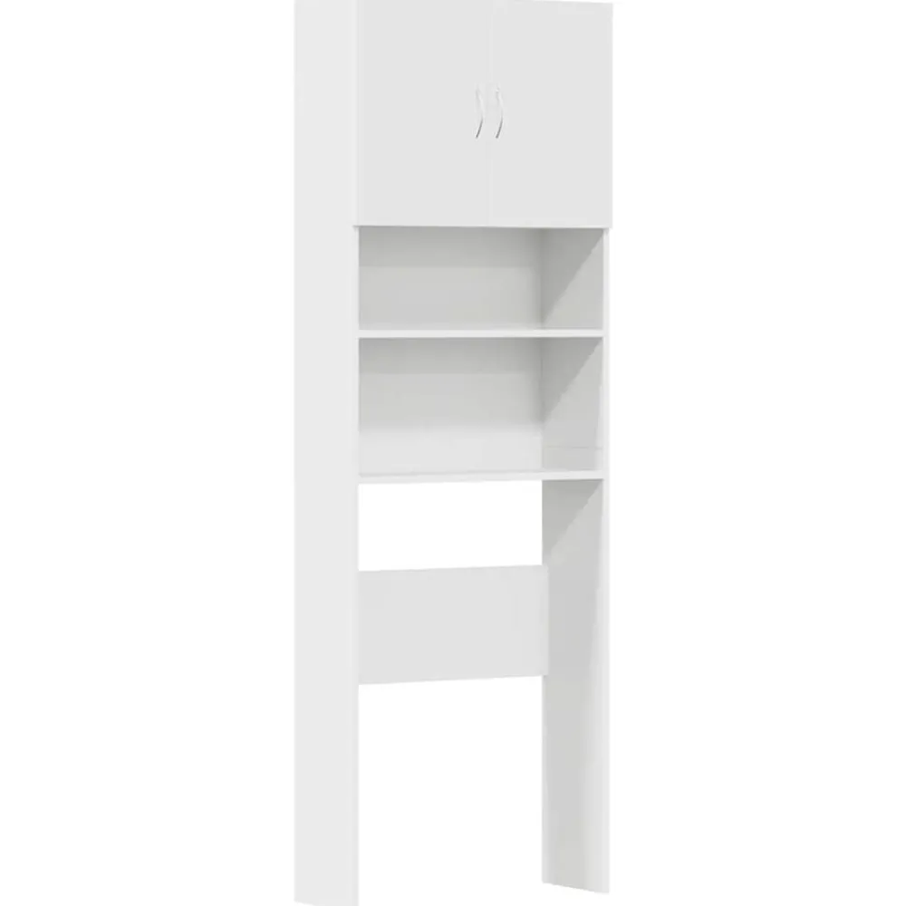 Wasmachinekast 64x24x190 cm bewerkt hout>vidaXL Online