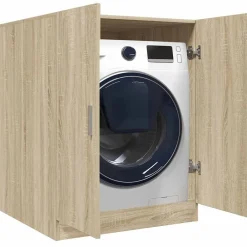 Huishoudaccessoires*vidaXL Wasmachinekast 70,5x71,5x91,5 cm kleurig Sonoma eiken