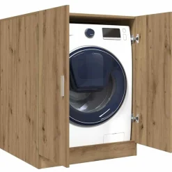 Huishoudaccessoires*vidaXL Wasmachinekast 70,5x71,5x91,5 cm artisanaal eikenkleurig
