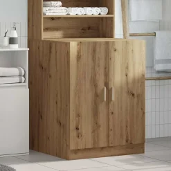 Huishoudaccessoires*vidaXL Wasmachinekast 70,5x71,5x91,5 cm artisanaal eikenkleurig