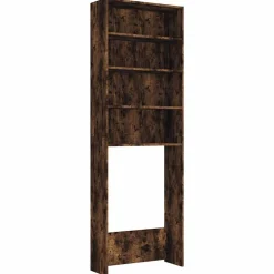 Huishoudaccessoires*vidaXL Wasmachinekast 64x24x190 cm kleurig Gerookt eiken