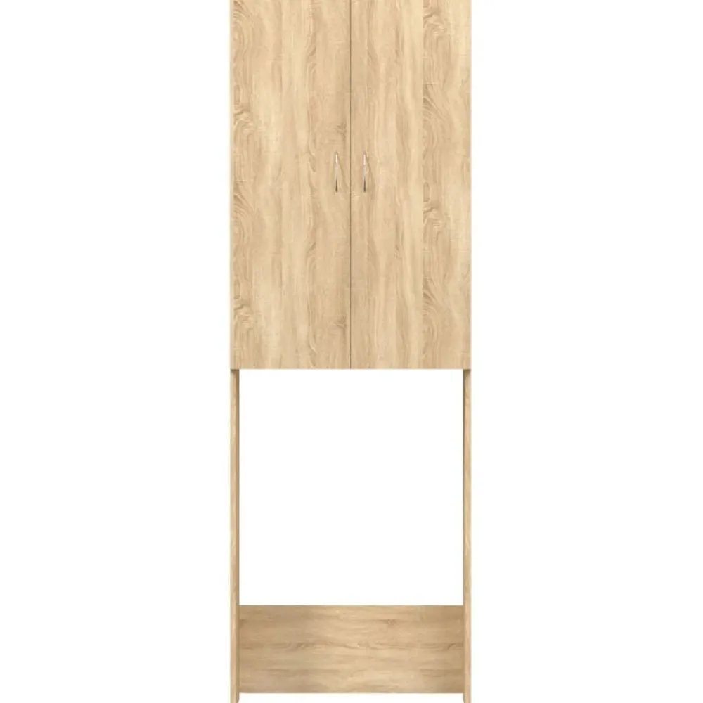 Wasmachinekast 64x25,5x190 cm kleurig>vidaXL Best