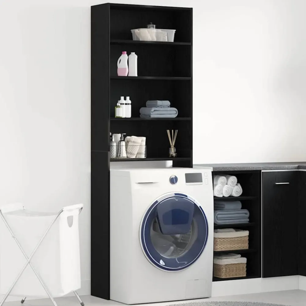 Wasmachinekast 64 x 24 x 190 cm Bewerkt hout>vidaXL Hot
