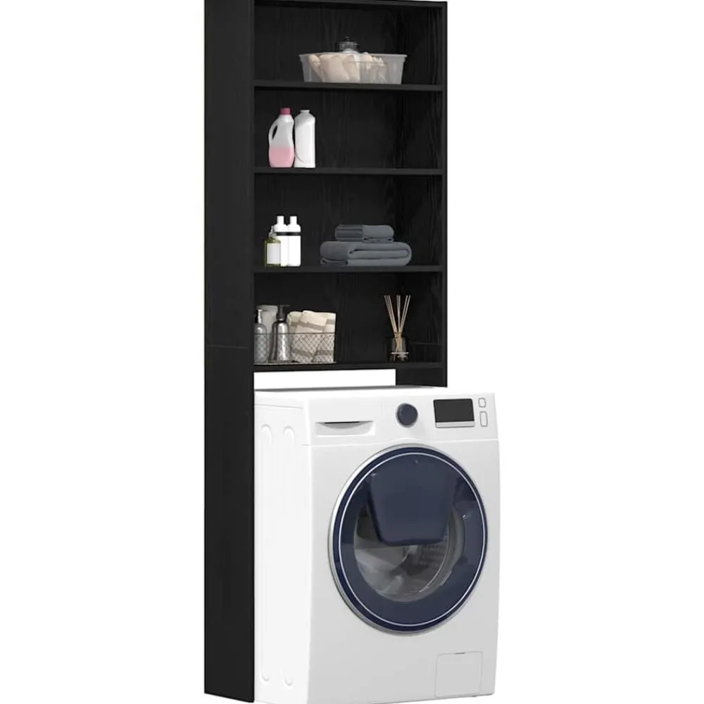 Wasmachinekast 64 x 24 x 190 cm Bewerkt hout>vidaXL Hot