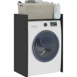 Kasten & Opbergmeubelen*vidaXL Wasmachinekast 67,5 x 48 x 97 cm Bewerkt hout Zwart eiken