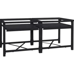 Huishoudaccessoires*vidaXL Wasmachineverhoger 2 stuks 120 x 56 x 52 cm Staal Zwart