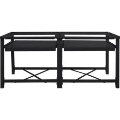 Huishoudaccessoires*vidaXL Wasmachineverhoger 2 stuks 120 x 56 x 52 cm Staal Zwart