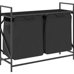 Wasmand 2 vakken met plank kleurig>vidaXL Hot