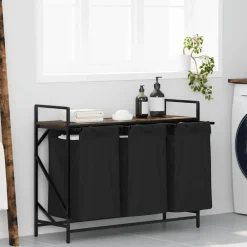 Wasmand 3 vakken met plank kleurig>vidaXL Hot