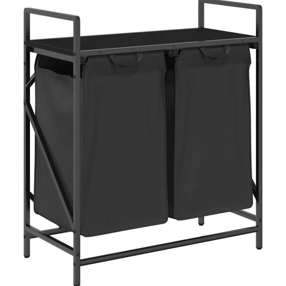 Wasmand 2 vakken met plank kleurig>vidaXL Outlet