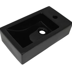 Wastafel met kraangat rechthoekig 46x25,5x12 cm keramiek>vidaXL Sale