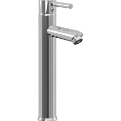 Wastafel met kraan en pop-up afvoer mat gehard glas><noscript><img width=