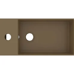 Sanitair & Loodgietersbenodigdheden*vidaXL Wastafel met overloop keramiek matcrème Cr&egrave;me