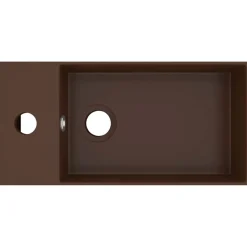 Wastafel met overloop keramiek><noscript><img width=