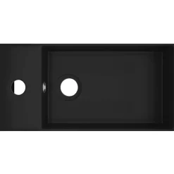 Wastafel met overloop keramiek mat><noscript><img width=