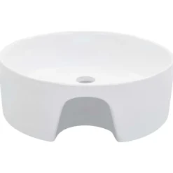 Sanitair & Loodgietersbenodigdheden*vidaXL Wastafel met overloop 36x13 cm keramiek Wit