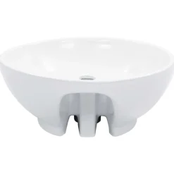 Sanitair & Loodgietersbenodigdheden*vidaXL Wastafel met overloop 46,5x18 cm keramiek Wit