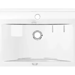 Sanitair & Loodgietersbenodigdheden*vidaXL Wastafel met overloop 60x46x16 cm keramiek kleurig Zilver