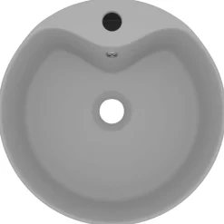 Sanitair & Loodgietersbenodigdheden*vidaXL Wastafel met overloop 36x13 cm keramiek mat lichtgrijs matlichtgrijs