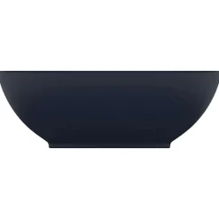 Sanitair & Loodgietersbenodigdheden*vidaXL Wastafel ovaal 40x33 cm keramiek mat donkerblauw matdonkerblauw