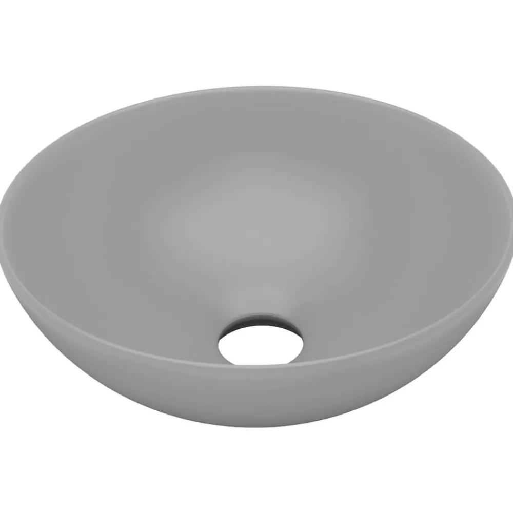 Wastafel rond keramiek>vidaXL New